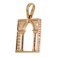 Vicenza - Piazzetta Palladio 2 - Anhänger Loving Palladio  2D in Rosègold 04R SERLIANA - 04R SERLIANA